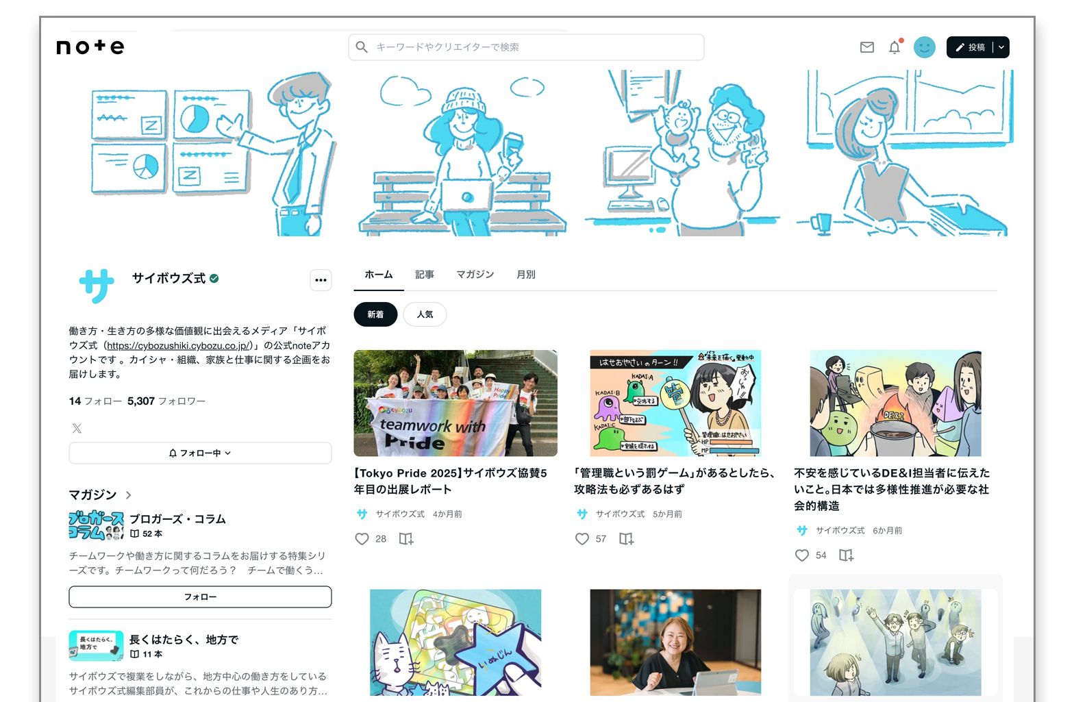 サイボウズnote画面