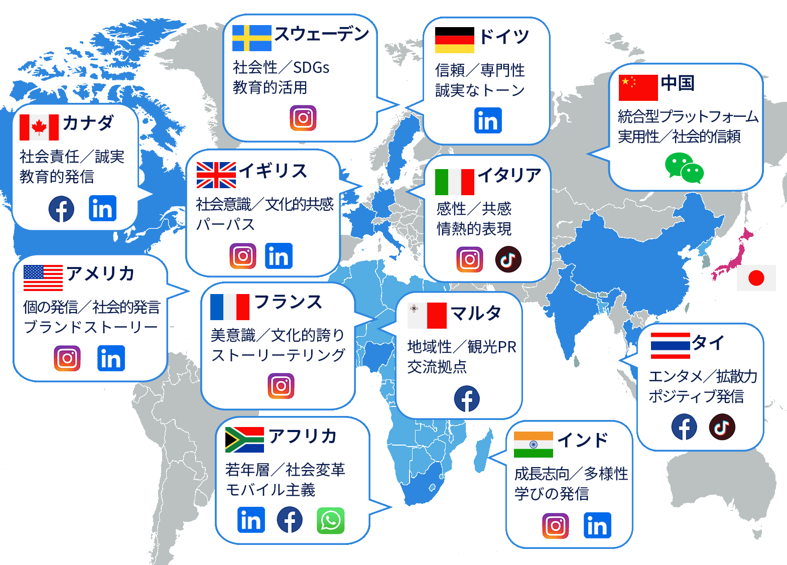 世界SNSカルチャーマップ