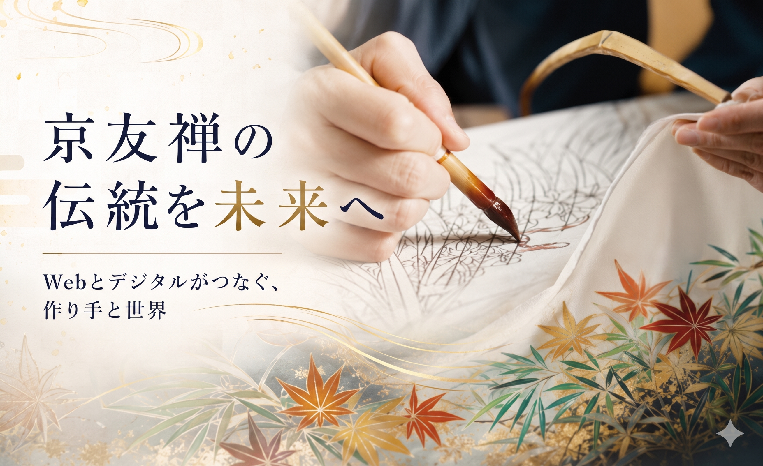 京友禅の伝統を未来へ。Webとデジタルがつなぐ、作り手と世界